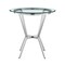 Armen Living Naomi and Lorin 5-Piece Counter Height Dining Set in Brushed Stainless Steel and Gray Faux Leather SETNMLRGRBS5 - alternate 6